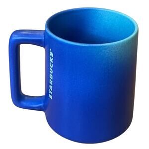 STARBUCKS Blue Turquoise Ombre Summer Ceramic Coffee Mug 14 fl oz 2020